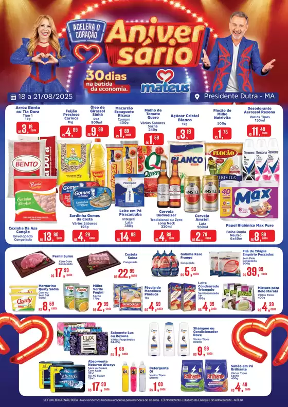 Promoções especiais em andamento