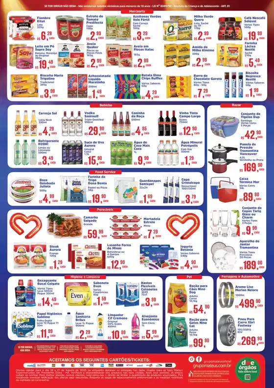 Promoções especiais em andamento