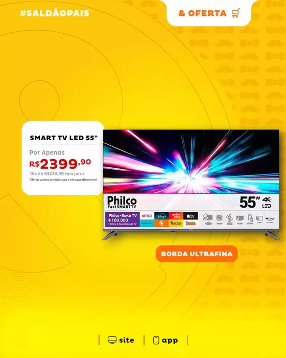 Ofertas exclusivas para nossos clientes
