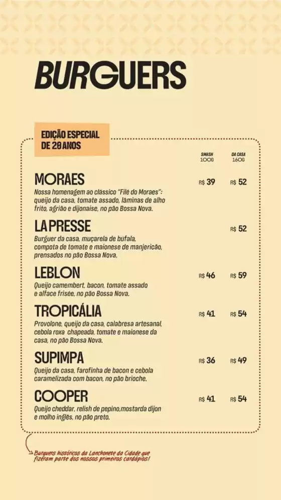Cardápio