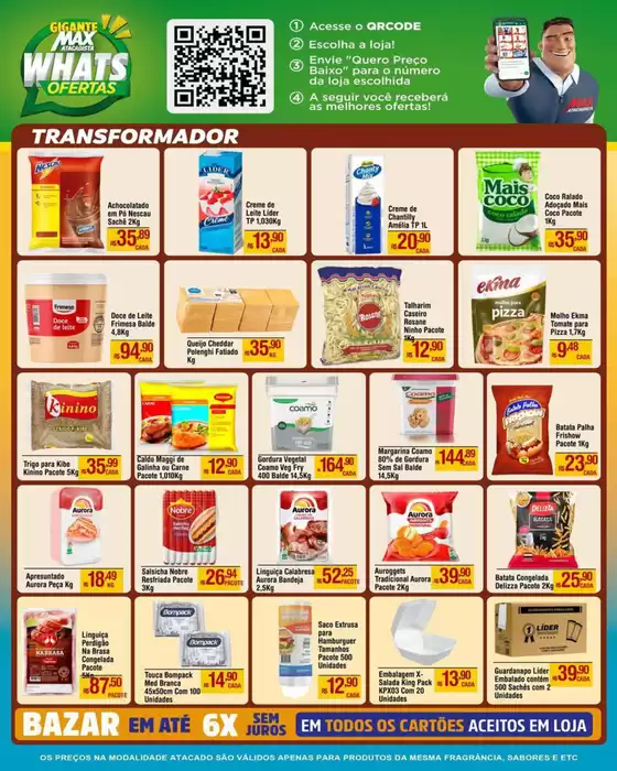 Ofertas e promoções atuais
