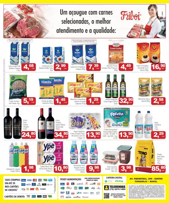 Promoções especiais em andamento