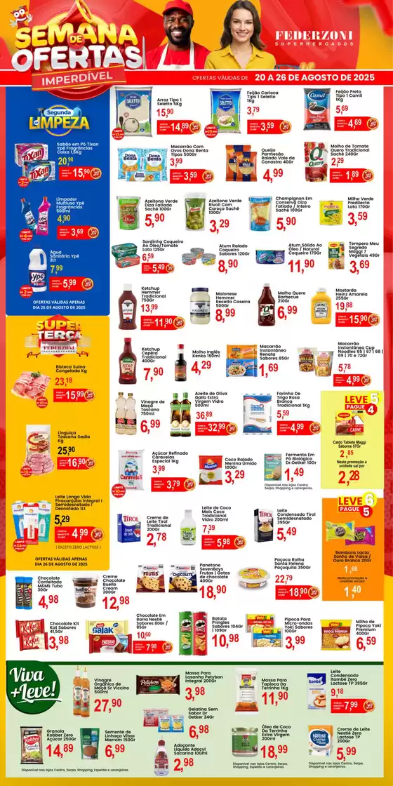 Catálogo Federzoni Supermercados em Mutuípe | Semana De Ofertás | 2025-08-20T00:00:00.000Z - 2025-08-26T00:00:00.000Z
