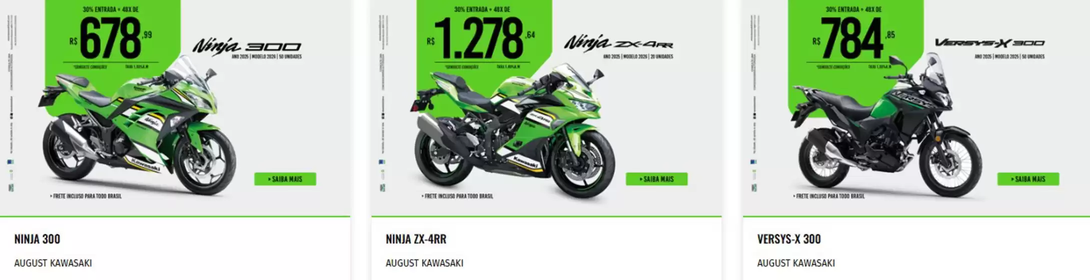 Catálogo Kawasaki em Parnamirim-Pernambuco | Ofertas Kawasaki | 2025-08-20T00:00:00.000Z - 2025-08-31T00:00:00.000Z