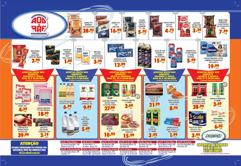 Supermercados Rod e Raf Encarte