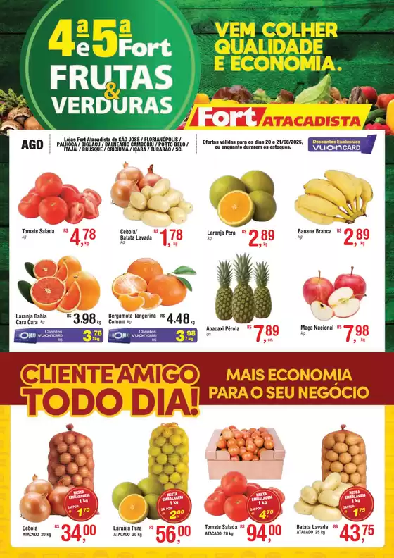 Catálogo Fort Atacadista em Palhoça | SC Fort FLV 4 e 5 20 e 21 AGO 25 Regional | 2025-08-20T00:00:00.000Z - 2025-08-21T00:00:00.000Z