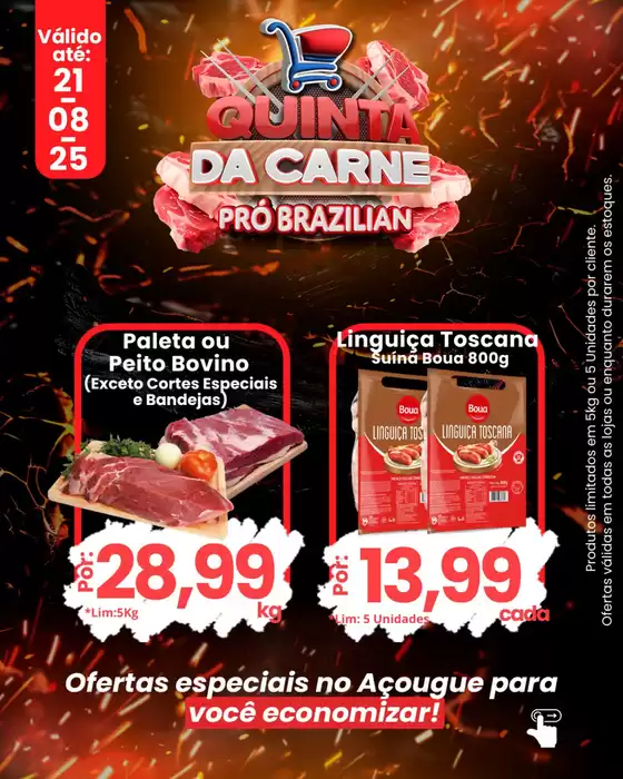 Catálogo Supermercados Pró Brazilian em Crateús | Quinta Da Carne | 2025-08-21T00:00:00.000Z - 2025-08-21T00:00:00.000Z