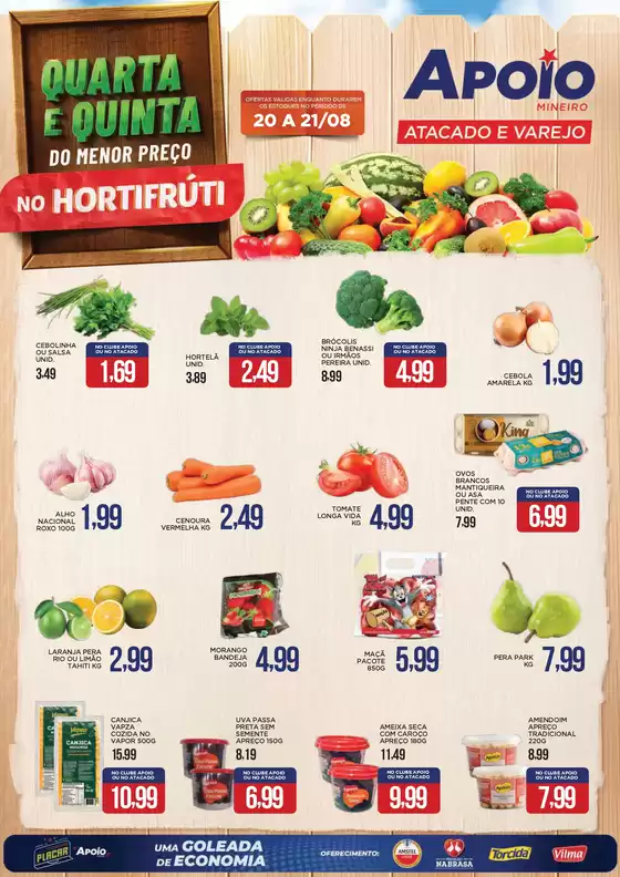 Catálogo Apoio Mineiro em Uruaçu | QUARTA E QUINTA DO HORTIFRÚTI | 2025-08-20T00:00:00.000Z - 2025-08-21T00:00:00.000Z