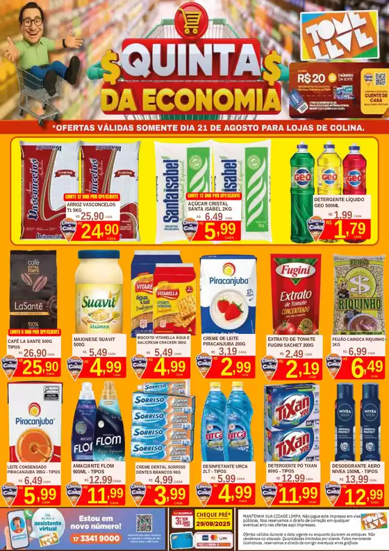 Catálogo Tome Leve em Uruaçu | Descubra ofertas atraentes | 2025-08-21T00:00:00.000Z - 2025-08-21T00:00:00.000Z