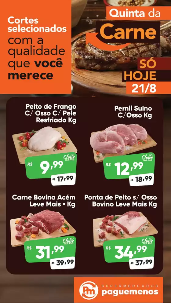 Catálogo Supermercados Pague Menos em Estreito | Quinta da carne | 2025-08-21T00:00:00.000Z - 2025-08-21T00:00:00.000Z