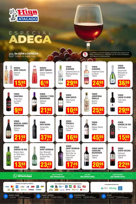 Catálogo Higa Atacado em Palhoça | Descubra ofertas atraentes | 2025-08-21T00:00:00.000Z - 2025-08-25T00:00:00.000Z