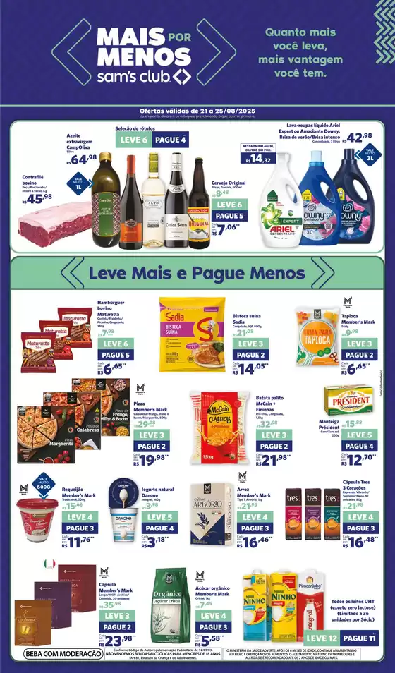 Catálogo Sam's Club em Queimados | Melhores ofertas para todos os caçadores de pechinchas | 2025-08-21T00:00:00.000Z - 2025-08-25T00:00:00.000Z