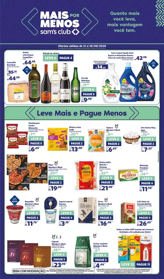 Catálogo Sam's Club em Queimados | Nossas melhores pechinchas | 2025-08-21T00:00:00.000Z - 2025-08-25T00:00:00.000Z