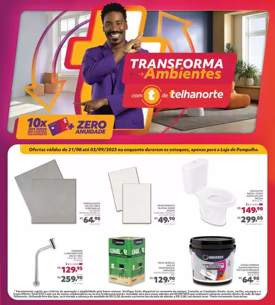 Catálogo Telhanorte em Palmeira | Telhanorte Encarte | 2025-08-21T00:00:00.000Z - 2025-09-03T00:00:00.000Z