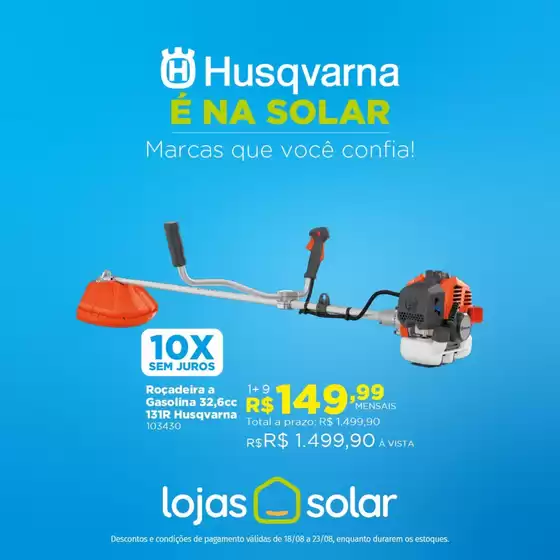 Catálogo Lojas Solar em Serra | Melhores ofertas para todos os caçadores de pechinchas | 2025-08-18T00:00:00.000Z - 2025-08-23T00:00:00.000Z
