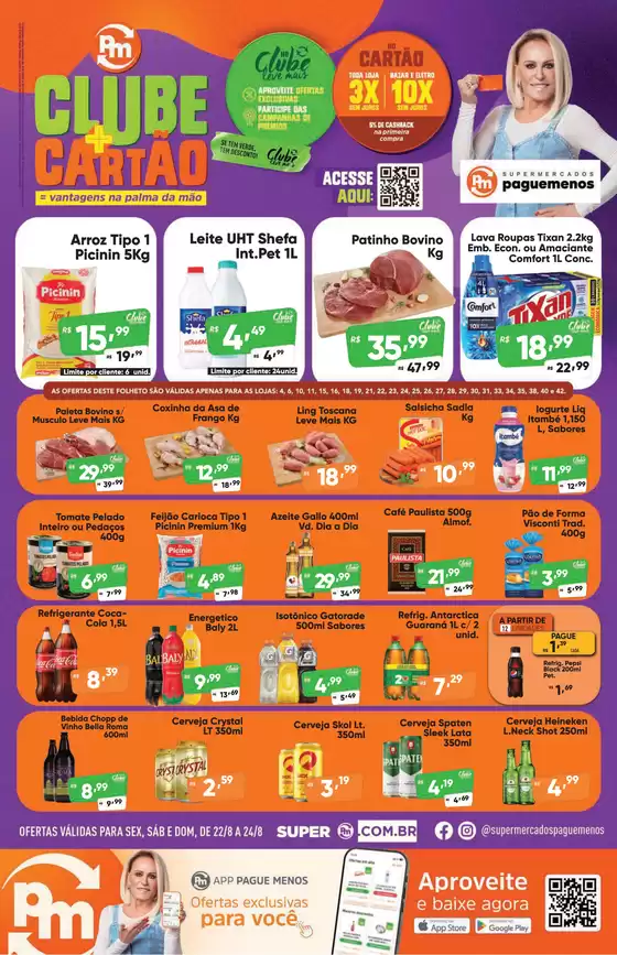 Catálogo Supermercados Pague Menos em Itambacuri | Ofertas exclusivas somente nesse fim de semana! | 2025-08-22T00:00:00.000Z - 2025-08-24T00:00:00.000Z