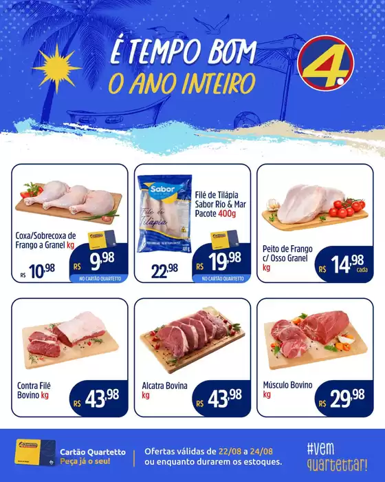 Catálogo Quartetto Supermercados em Itambacuri | Encarte Quartetto Supermercados | 2025-08-22T00:00:00.000Z - 2025-08-24T00:00:00.000Z