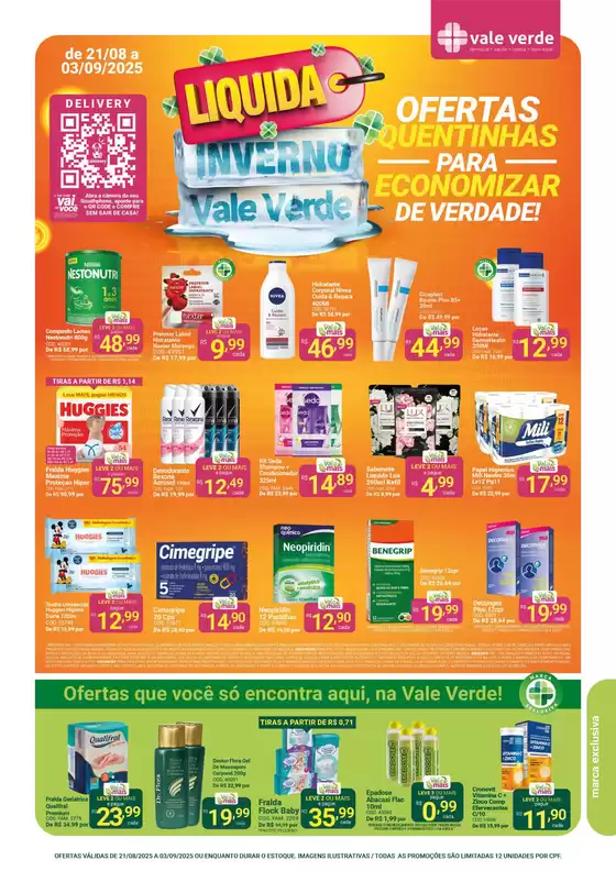 Catálogo Farmácias Vale Verde em Itambacuri | Ofertas especiais atraentes para todos | 2025-08-21T00:00:00.000Z - 2025-09-03T00:00:00.000Z