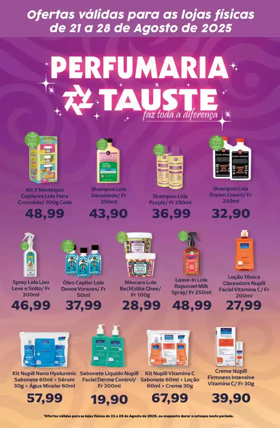 Ofertas Tauste Especial Perfumaria