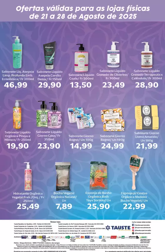 Ofertas Tauste Especial Perfumaria