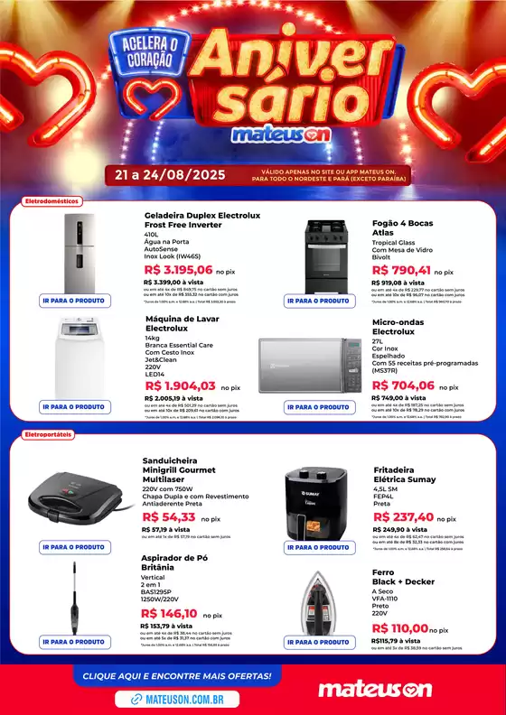 Descontos e promoções