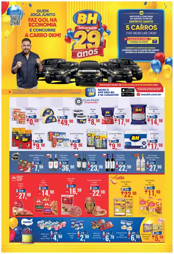 Catálogo Supermercados BH em Guarapari | Folheto Supermercados BH | 2025-08-22T00:00:00.000Z - 2025-09-10T00:00:00.000Z
