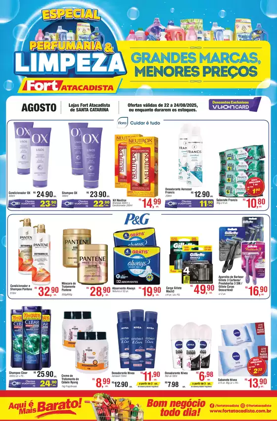 Catálogo Fort Atacadista em Blumenau | SC FORT Perfumaria Limpeza 22 a 24 AGOS 25 | 2025-08-22T00:00:00.000Z - 2025-08-24T00:00:00.000Z