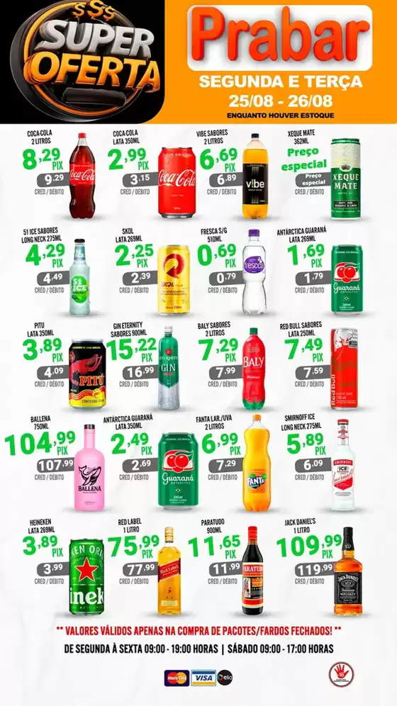 Catálogo Prabar Bebidas em Jundiaí | Super Ofertas Segunda E Terça | 2025-08-25T00:00:00.000Z - 2025-08-26T00:00:00.000Z