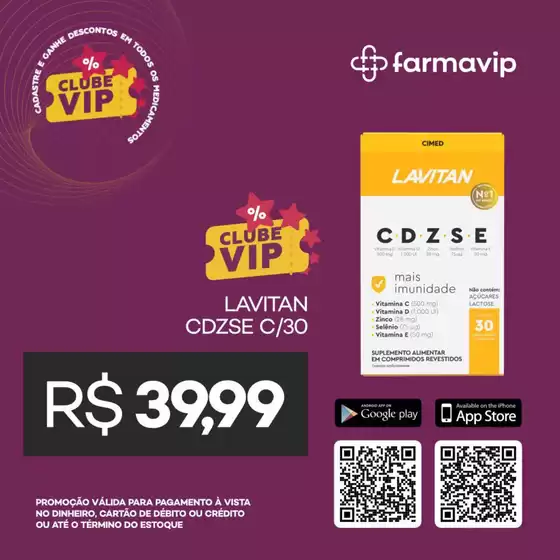 Catálogo Farmavip | Ofertas especiais para você | 2025-08-26T00:00:00.000Z - 2025-08-29T00:00:00.000Z