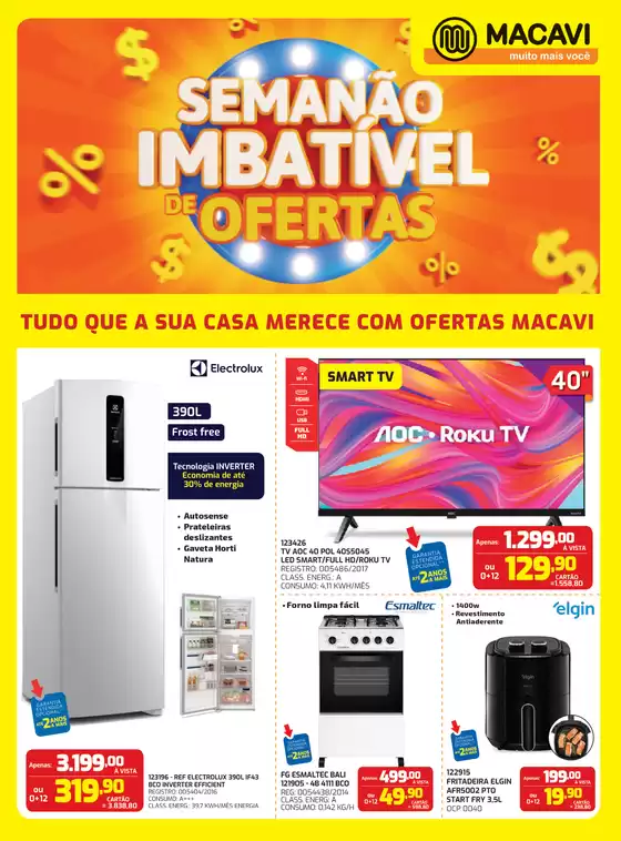 Catálogo Macavi em Nova Soure | Ofertas para caçadores de pechinchas | 2025-08-26T00:00:00.000Z - 2025-09-01T00:00:00.000Z