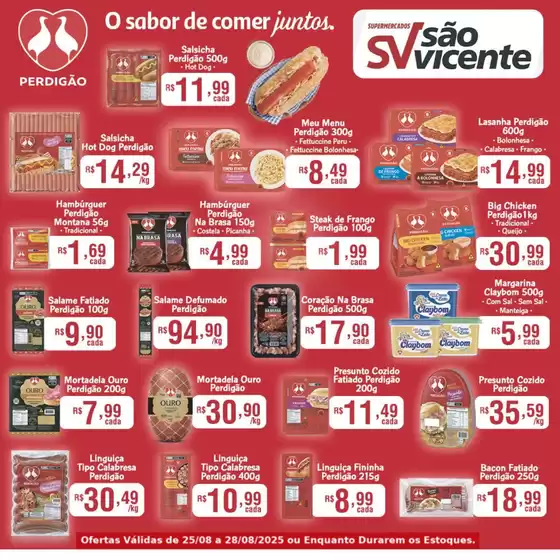 Catálogo Supermercados São Vicente em Piracicaba | Pechinchas e ofertas atuais | 2025-08-25T00:00:00.000Z - 2025-08-28T00:00:00.000Z
