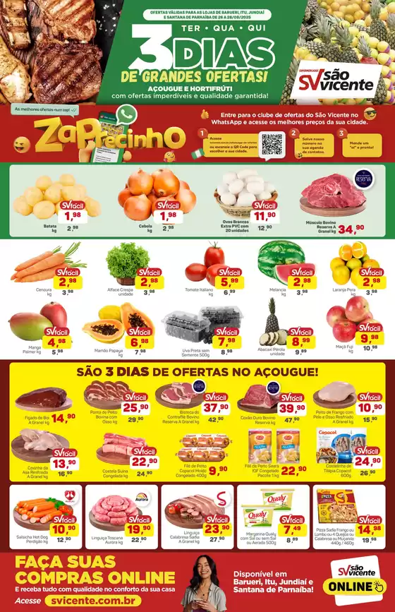 Catálogo Supermercados São Vicente em Piracicaba | Promoções especiais em andamento | 2025-08-26T00:00:00.000Z - 2025-08-28T00:00:00.000Z