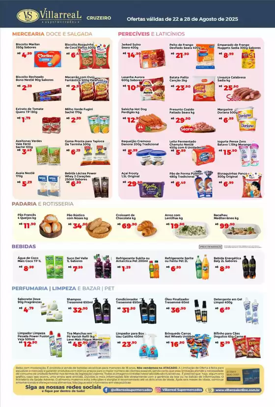 Catálogo Villarreal Supermercados em São José dos Campos | Ofertas exclusivas e pechinchas | 2025-08-22T00:00:00.000Z - 2025-08-28T00:00:00.000Z