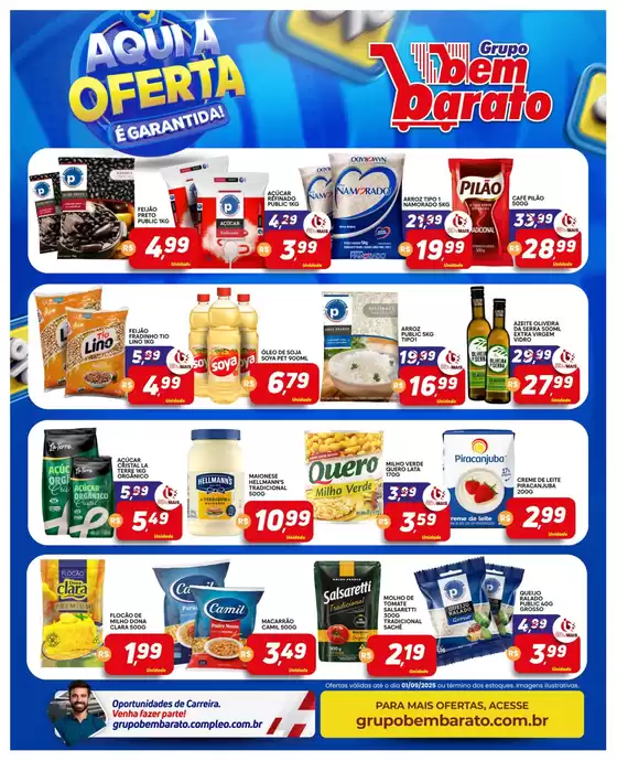 Promoções especiais em andamento
