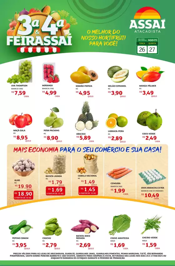 Catálogo Assaí Atacadista em São Paulo | Ótima oferta para caçadores de pechinchas | 2025-08-26T00:00:00.000Z - 2025-08-27T00:00:00.000Z