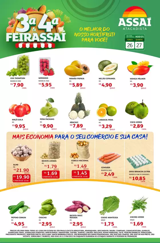 Catálogo Assaí Atacadista em São Paulo | Ofertas especiais atraentes para todos | 2025-08-26T00:00:00.000Z - 2025-08-27T00:00:00.000Z