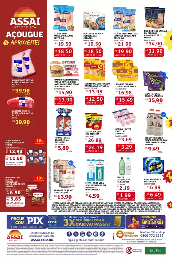 Ofertas especiais atraentes para todos