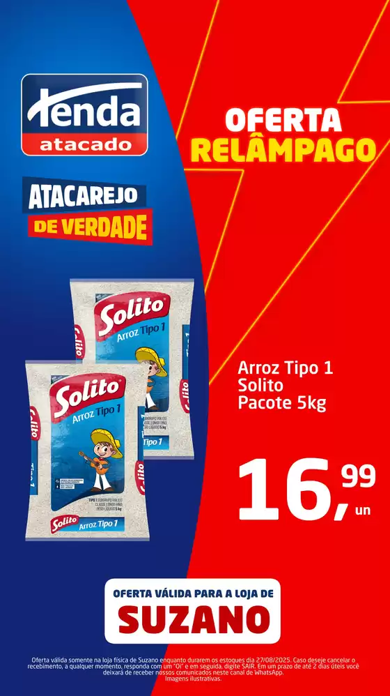 Catálogo Tenda Atacado em Santo André | OFERTA RELÂMPAGO SUZANO | 2025-08-27T00:00:00.000Z - 2025-08-27T00:00:00.000Z
