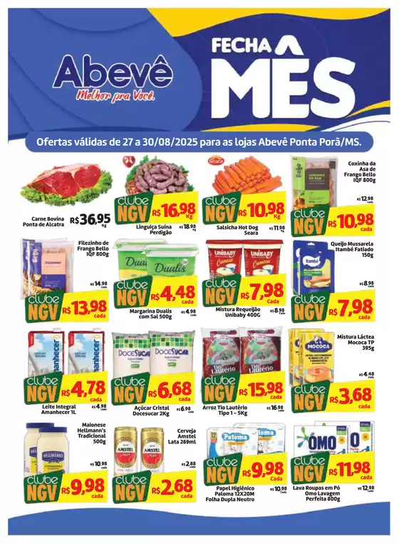 Catálogo Abevê Supermercados em Araraquara | Nossas melhores pechinchas | 2025-08-27T00:00:00.000Z - 2025-08-30T00:00:00.000Z