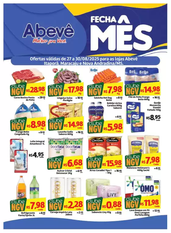 Catálogo Abevê Supermercados em Araraquara | Descubra ofertas atraentes | 2025-08-27T00:00:00.000Z - 2025-08-30T00:00:00.000Z
