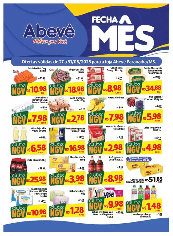 Catálogo Abevê Supermercados em São Bernardo do Campo | Pechinchas e ofertas atuais | 2025-08-27T00:00:00.000Z - 2025-08-31T00:00:00.000Z