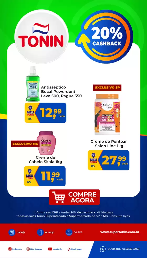 Catálogo Tonin Superatacado em Araras | OFERTAS + CASHBACK | 2025-08-27T00:00:00.000Z - 2025-08-28T00:00:00.000Z