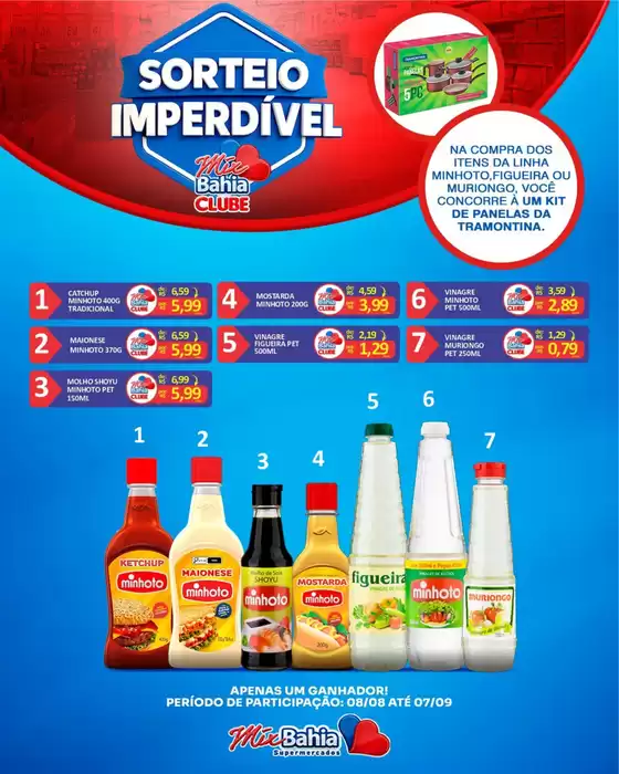 Catálogo Mix Bahia em Xaxim | Sorteio Imperdível | 2025-08-28T00:00:00.000Z - 2025-09-07T00:00:00.000Z