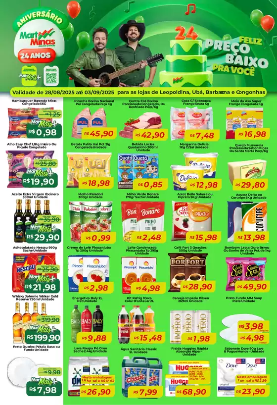Catálogo Mart Minas em Governador Celso Ramos | Promoções especiais em andamento | 2025-08-28T00:00:00.000Z - 2025-09-03T00:00:00.000Z
