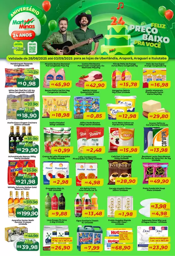 Catálogo Mart Minas em Governador Celso Ramos | Ótima oferta para caçadores de pechinchas | 2025-08-28T00:00:00.000Z - 2025-09-03T00:00:00.000Z