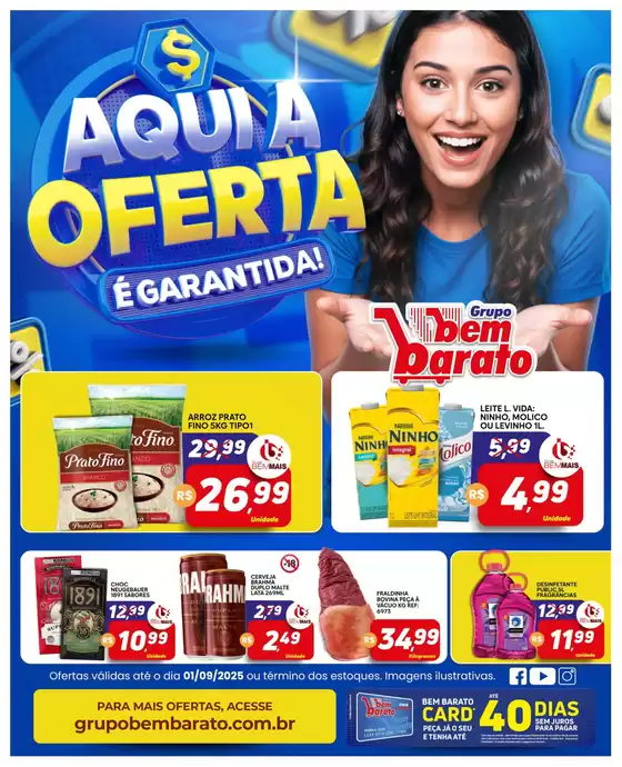 Ofertas especiais atraentes para todos