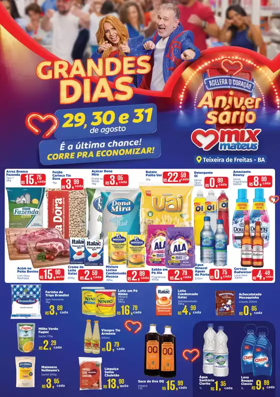 Catálogo Supermercados Mateus em São Paulo | Ofertas especiais atraentes para todos | 2025-08-29T00:00:00.000Z - 2025-08-31T00:00:00.000Z