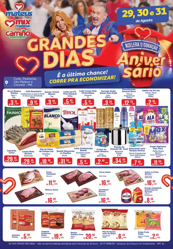 Catálogo Supermercados Mateus em São Paulo | Ofertas exclusivas e pechinchas | 2025-08-29T00:00:00.000Z - 2025-08-31T00:00:00.000Z