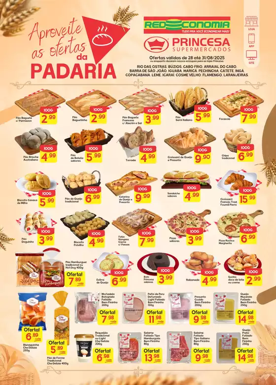 Aproveite as Ofertas da Padaria 28 a 31-08