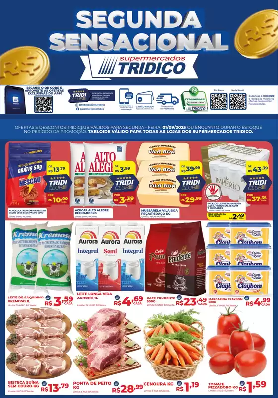 Catálogo Supermercados Tridico em Feira de Santana | Segunda Sensacional | 2025-09-01T00:00:00.000Z - 2025-09-01T00:00:00.000Z